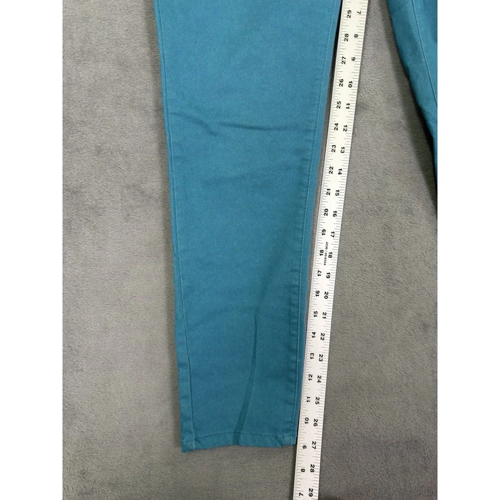 Curve Appeal Jeans Womens 8 Blue Teal High Rise Minimalist Jegging Stretch - Picture 5 of 9